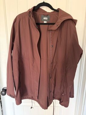 REI Co-op Hooded Jacket in Rust